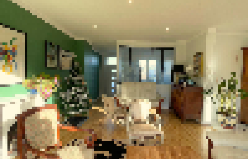Pièce à vivre ouverte et après rénovation