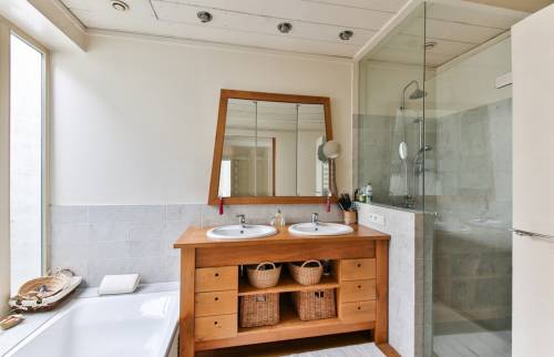 Rénovation complète espace salle de bain tout confort douche baignoire meuble vasque  éclairage leds sur Meaux (77100)