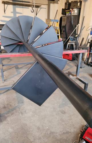 Réalisation escalier helicoïdal