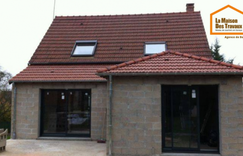 Extension maison début des travaux