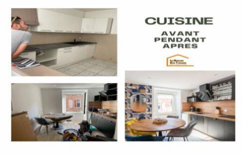 Transformation spectaculaire d’une cuisine à Binic : un espace repensé pour plus de style et de fonctionnalité