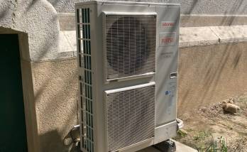 Remplacement d'une chaudière fioul par une pompe à chaleur Air Eau : unité extérieure