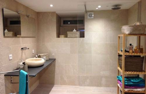 Salle de bain, pierre naturelle, Mulhouse Rebberg