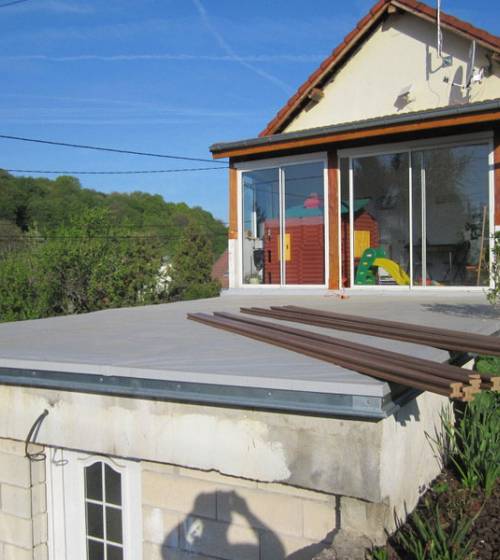 La construction d'une terrasse à Boulogne-sur-Mer : avant