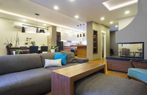 Nouveau séjour avec LED au plafond