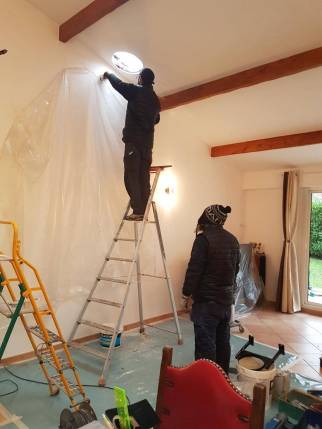 Perçage de plafond et toiture pour installer un poêle à bois - Moissy-Cramayel 77550