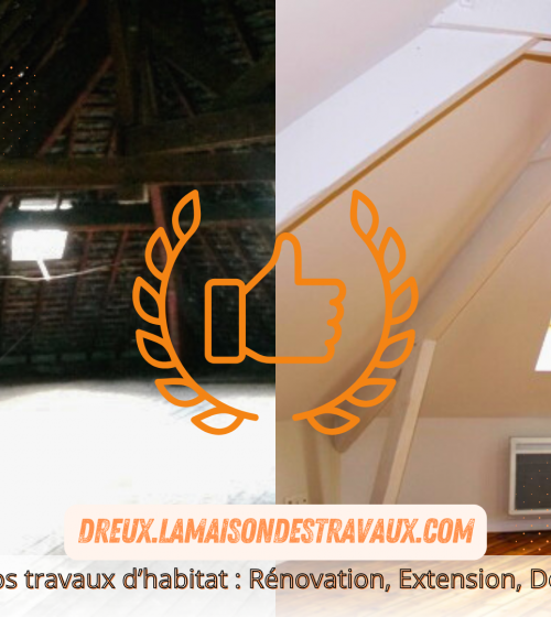 Avant les travaux :** Les combles de la maison, avec une structure ancienne, attendaient une rénovation complète pour devenir une pièce habitable.