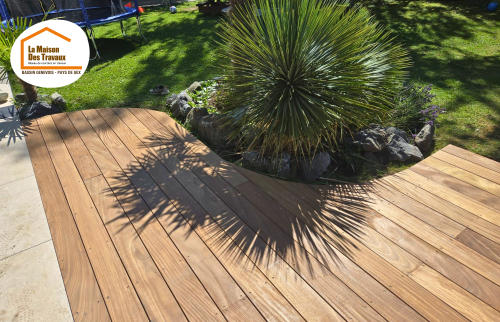  terrasse bois Beaumont, terrasse bois exotique Beaumont, création terrasse jardin Beaumont, aménagement extérieur Beaumont, terrasse piscine Beaumont, rénovation extérieure Beaumont