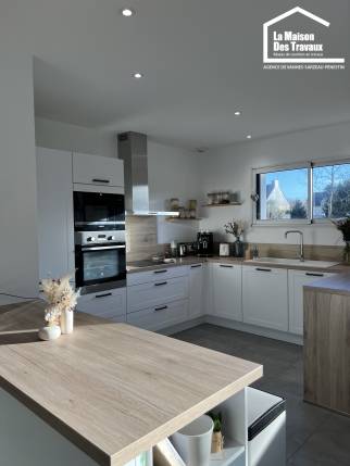 Création d'une cuisine dans une maison neuve à Vannes