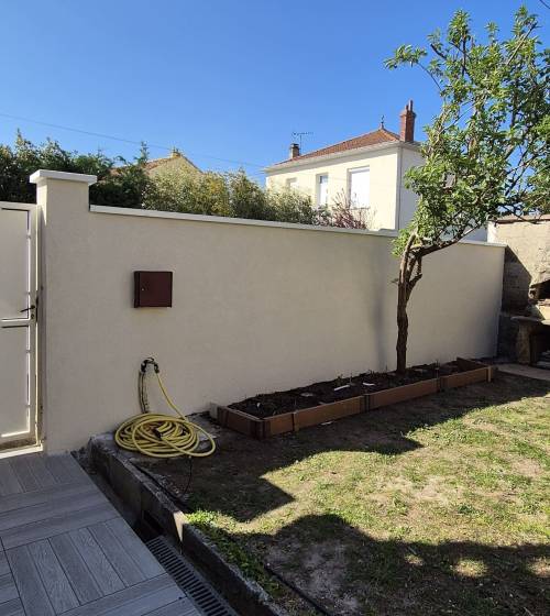 Construction d'un mur extérieur en maçonnerie - Bourg-lès-Valence 26500
