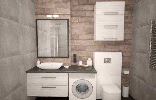 Aménagement d'une salle de bains moderne
