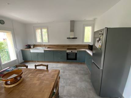 Rénovation de maison avec nouvelle cuisine équipée - Léojac 82230