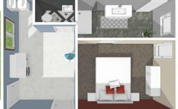 Simulation 3D de l'aménagement du garage pour rénover la maison à Brest 29200