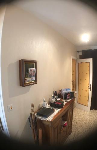 Cloison RDC de la cage d'escalier avant travaux