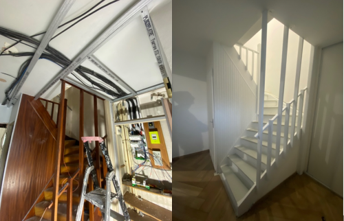 Avant Après escalier 