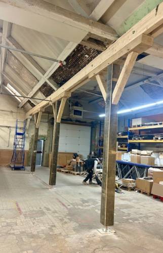 Renfort de structure dans un bâtiment industriel à Troyes 3