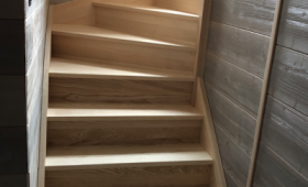 L'escalier posé à Saint Martin d'Uriage