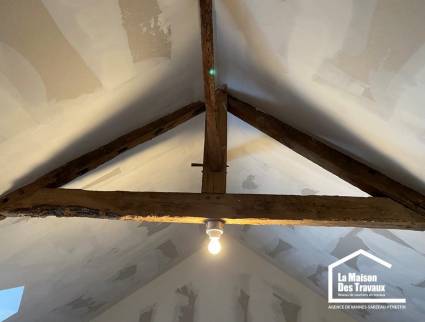 AMENAGEMENT DE COMBLES CHARPENTE ANCIENNE