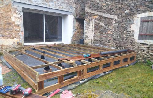 Création de la terrasse