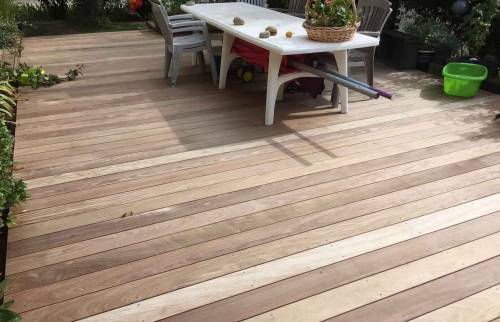 Terrasse bois exotique à Brunstatt