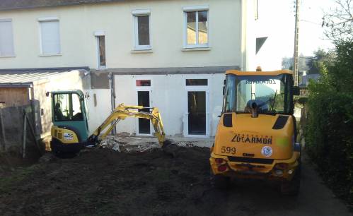 Travaux de démolition et de terrassement