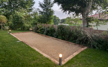  construction d'un terrain de pétanque