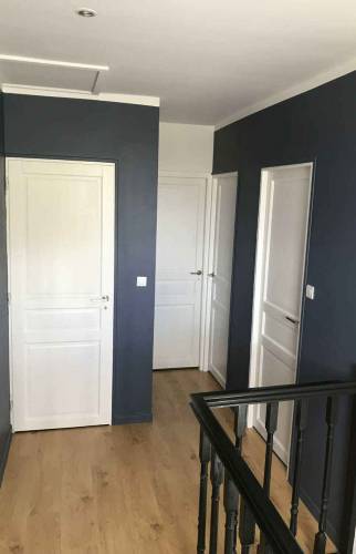 Le palier de l'étage réagencé