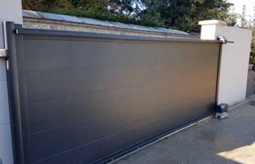 Portail alu noir - La Maison des Travaux Rouen