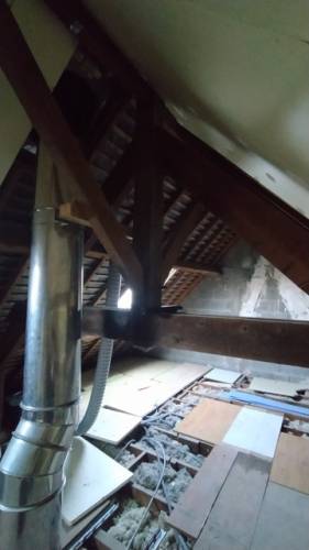 Avant l'aménagement des combles