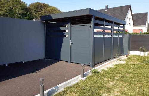 Carport aluminium, macadam, éclairage extérieur à Sierentz