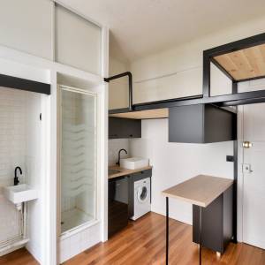 Studette avec Lit mezzanine - Sandrine DEBAIN - La Maison Des Architectes