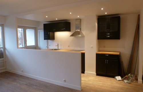 Rénovation d’un T2 moderne et élégant