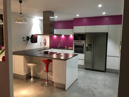 rénovation cuisine colorée