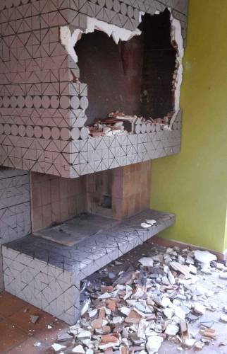 Dépose de l'ancienne cheminée encombrante (91)