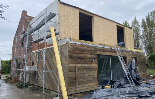 Création de la structure en ossature bois