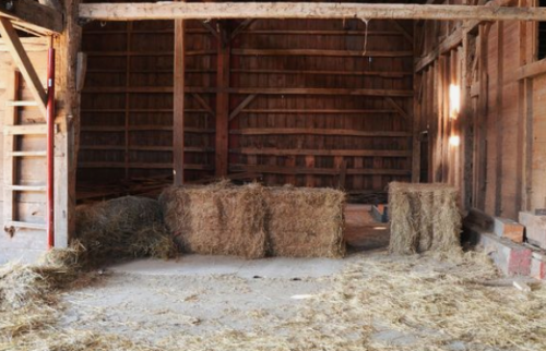 Espace pour stocker le fourrage