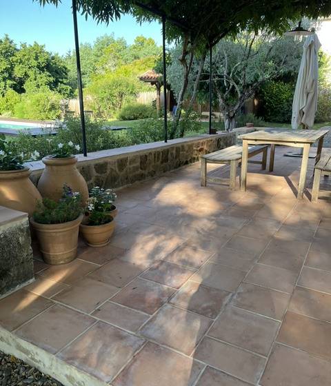 Terrasse en carreaux de gironde 