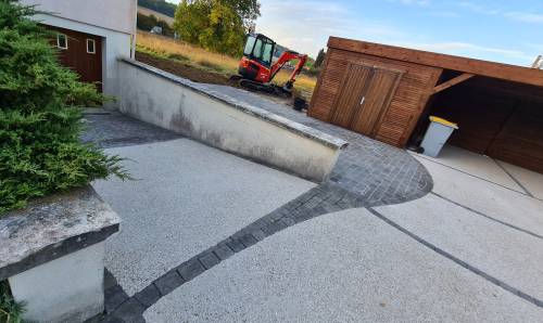 Pavés et béton desactivé