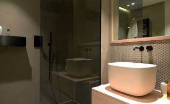 Salle de bain rénovée à Paris