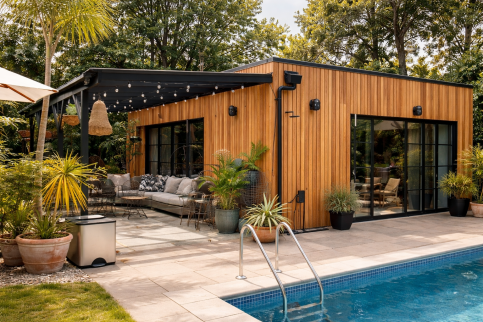 bardage en bois extérieur