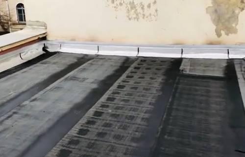 Autre vue de l'étanchéïté bitumineuse