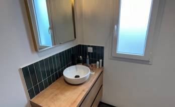 Création de salle de bain avec meuble vasque - Nantes 44