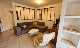 Vue de puis l'espace salon