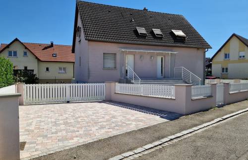 Clôture, portail et pavé à Mulhouse