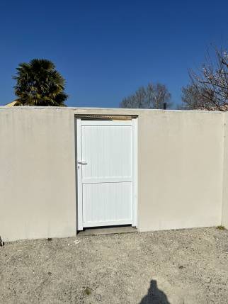 Maçonnerie avant portail