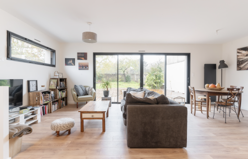 Extension de maison individuelle à Rezé - salon séjour 