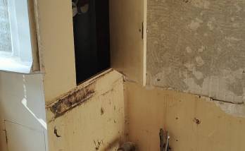 Rénovation complète de cuisine dans un appartement ancien à Sète (34200) avant