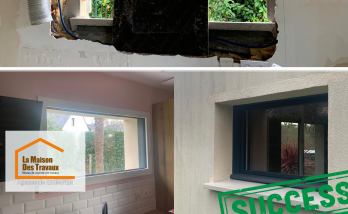 Cuisine moderne et élégante : Une cuisine transformée avec des meubles noirs mats et des touches de rose poudré pour une ambiance chaleureuse et contemporaine. 🖤🌸