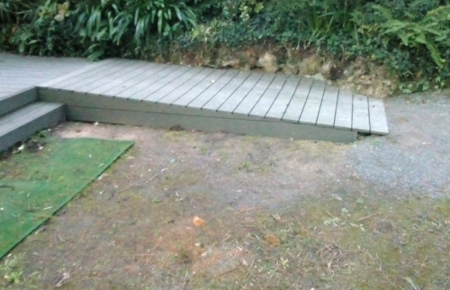 Rampe d'accès pour fauteuil roulant
