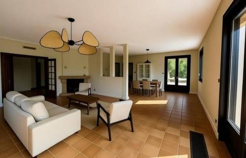 Peinture murs et plafonds salon (69340 FRANCHEVILLE)